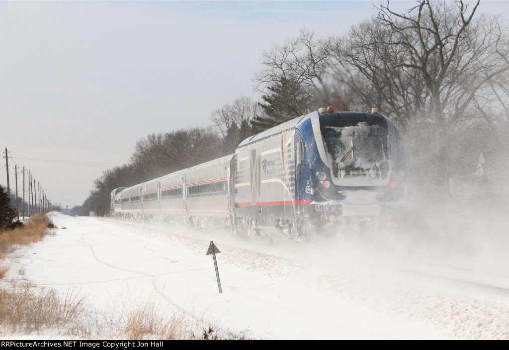 Encrusted in snow, 4623 brings up the rear of 365